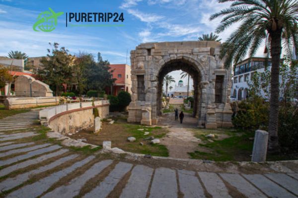 Visiting the Arc of Marcus Aurelius, Libya at PureTrip24.com