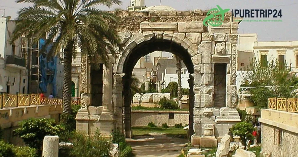 Visiting the Arc of Marcus Aurelius, Libya at PureTrip24.com